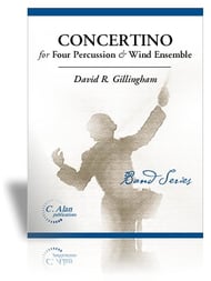Concertino for Four Percussion & Wind Ensemble band score cover Thumbnail